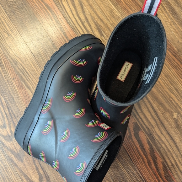 Hunter Boot Women's Play Mini Short Rain Boot Rainbow 10 Medium US - Picture 4 of 10